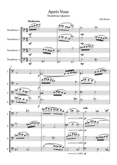 Apres Vous - Trombone Quartet