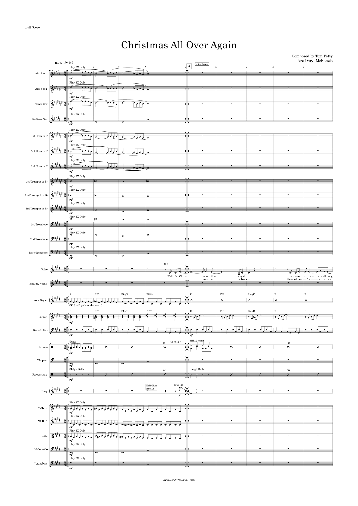 Christmas All Over Again (arr. Daryl McKenzie)