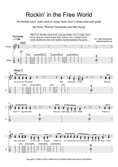 Rockin' In The Free World (arr. Jake Alexander)