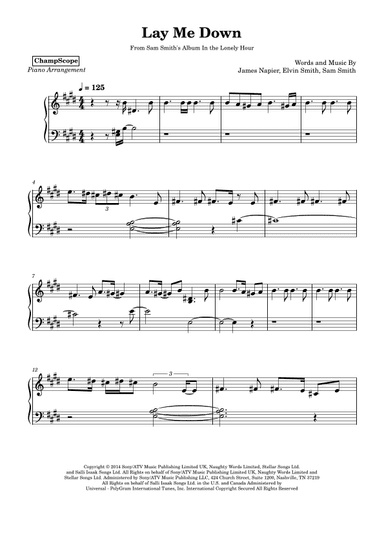 Lay Me Down (arr. ChampScope)