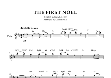 The First Noel - Flute Solo (arr. Luíza Freitas)