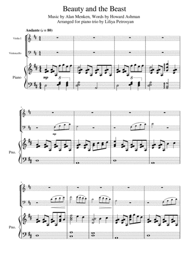 Theme From "beauty And The Beast" (arr. Liliya Petrosyan)