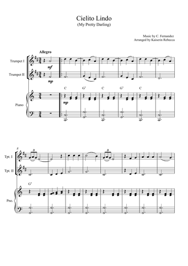 Cielito Lindo (My Pretty Darling) (arr. Kaiserin Rebecca)