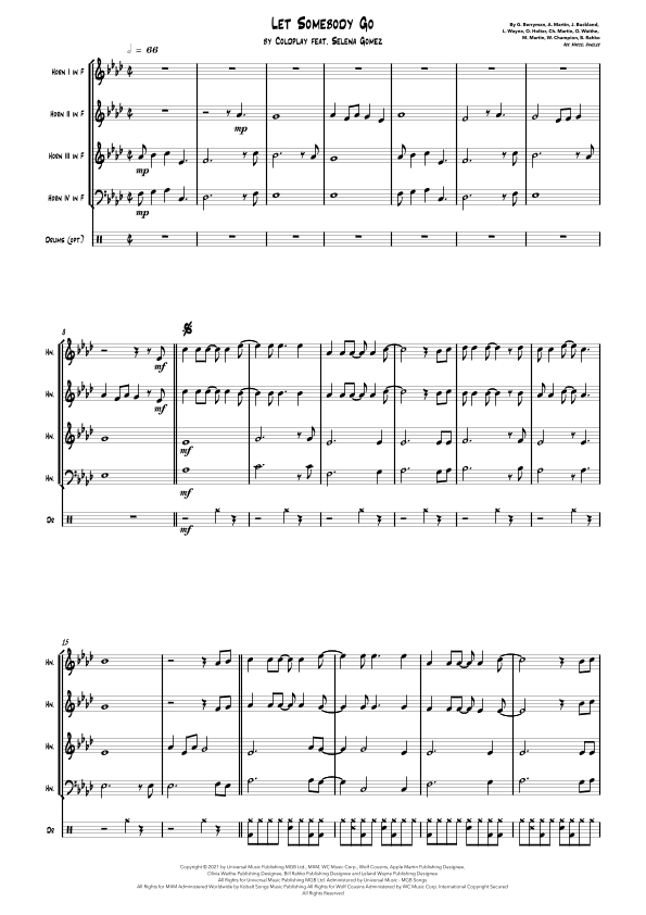 Let Somebody Go (arr. Marcel Handler)