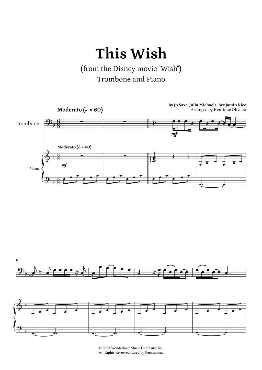This Wish (arr. Henrique Oliveira)