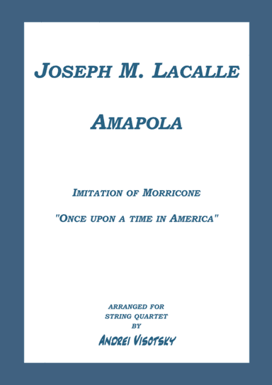 Amapola (arr. A. Visotsky)