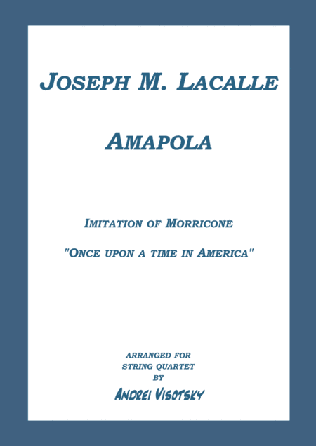 Amapola (arr. A. Visotsky)