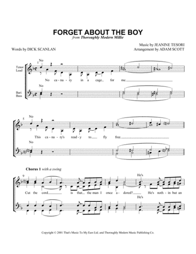 Forget About The Boy (arr. Adam Scott)