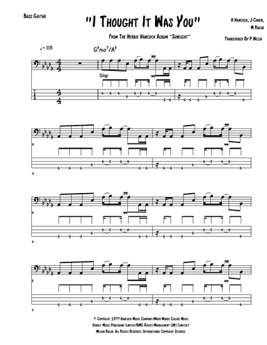I Thought It Was You (arr. Accubass)