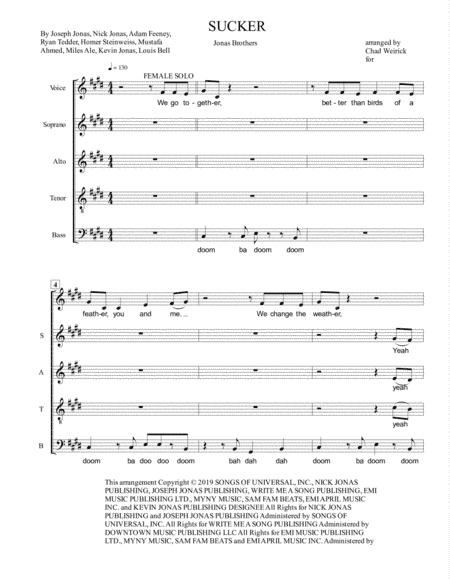 Sucker (arr. Chad Weirick)