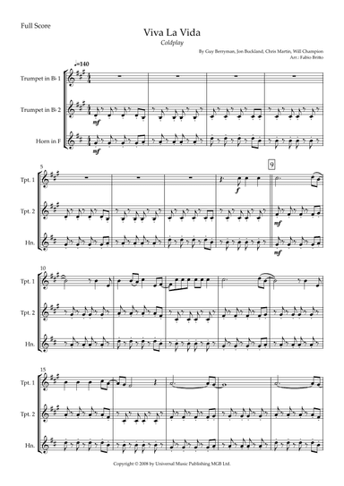Viva La Vida (arr. Fabio Britto)