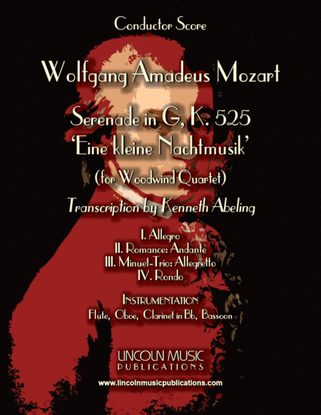 Mozart - Serenade in G, 'Eine kleine Nachtmusik' (for Woodwind Quartet) (arr. Kenneth Abeling)