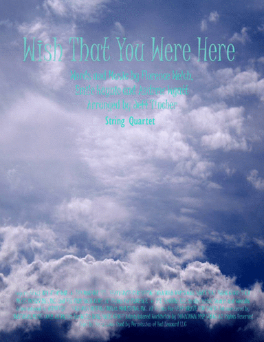 Wish That You Were Here from MISS PEREGRINE'S HOME FOR PECULIAR CHILDREN (arr. Jeff Tincher)