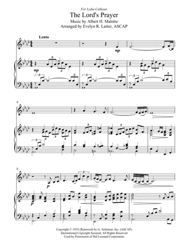 The Lord's Prayer (arr. Evelyn R. Larter, ASCAP)