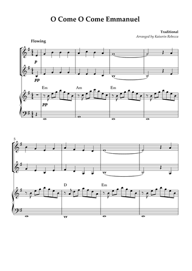 O Come O Come Emmanuel (arr. Kaiserin Rebecca)