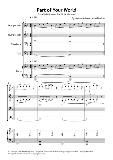 Part Of Your World (reprise) (arr. Jackson Spindler)