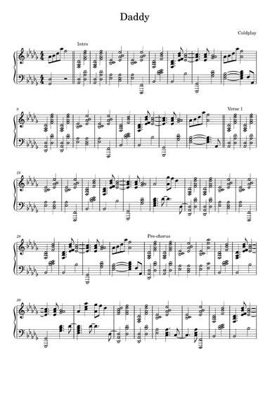 Daddy (arr. Coldplay)