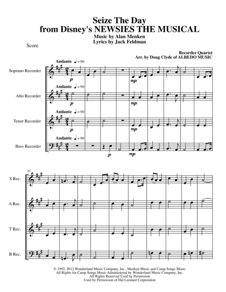 Seize The Day (arr. Doug Clyde)