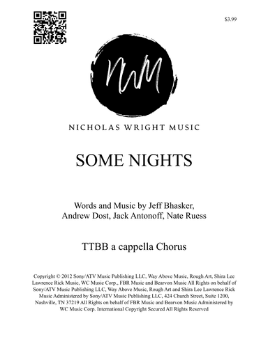 Some Nights (arr. Nicholas Wright)