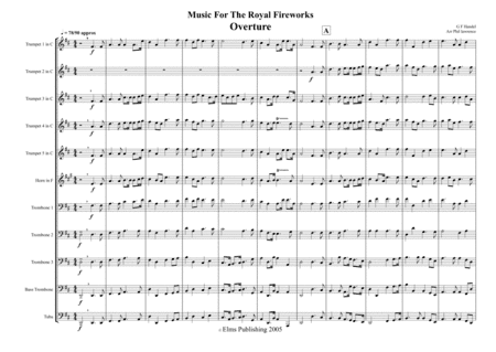 Overture from the Royal Fireworks G F Handel (arr. Phil Lawrence)