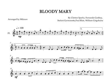 Bloody Mary (arr. Milanov)