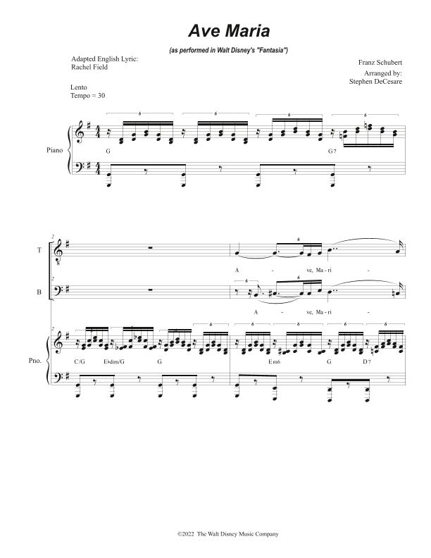 Ave Maria, Op. 52 No. 6 (arr. Stephen DeCesare)