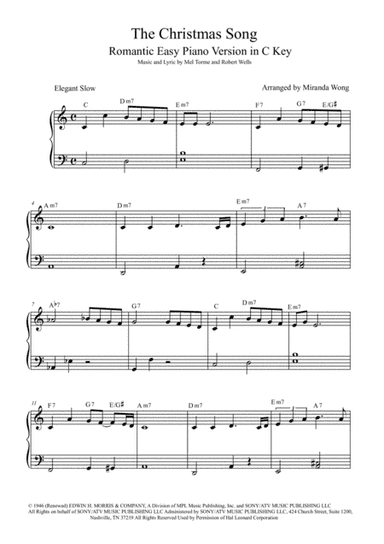 The Christmas Song (Chestnuts Roasting On An Open Fire) (arr. Miranda Wong)