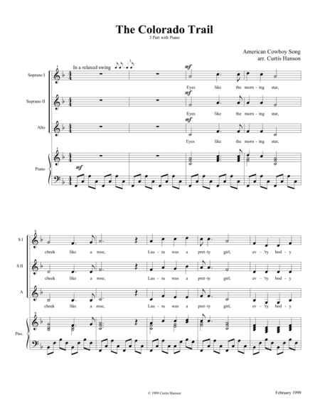 The Colorado Trail (SSA) (arr. Curtis Hanson)