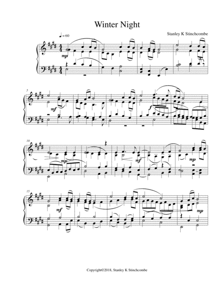 Winter Night, Op. 12