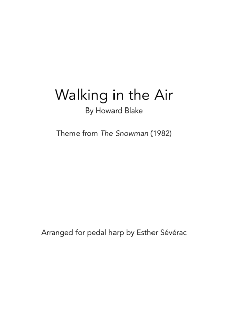 Walking In The Air (arr. Esther Sévérac)