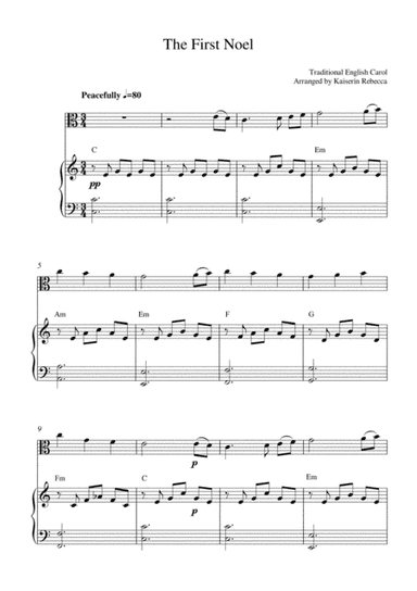 The First Noel (arr. Kaiserin Rebecca)