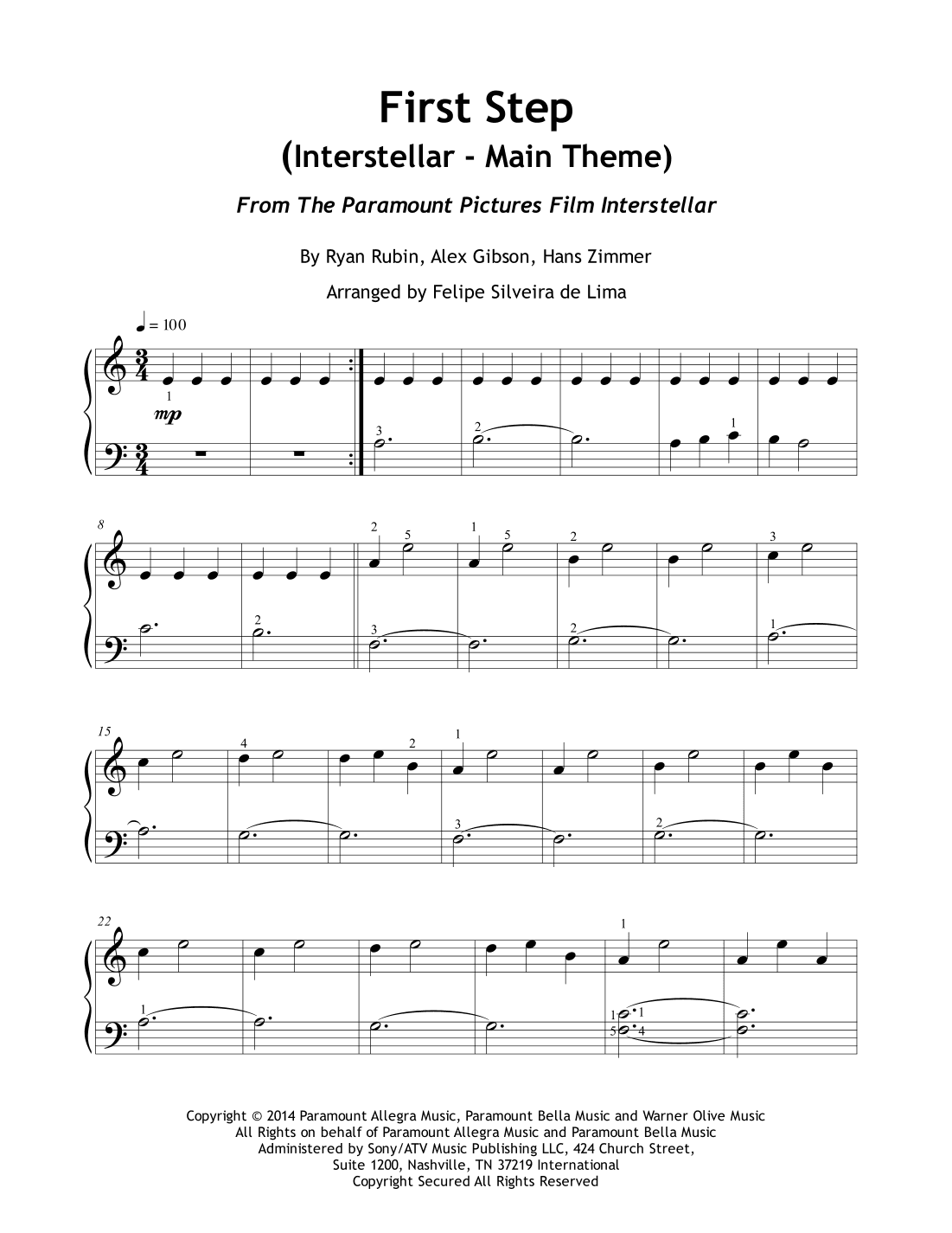 First Step (arr. Felipe Silveira de Lima)