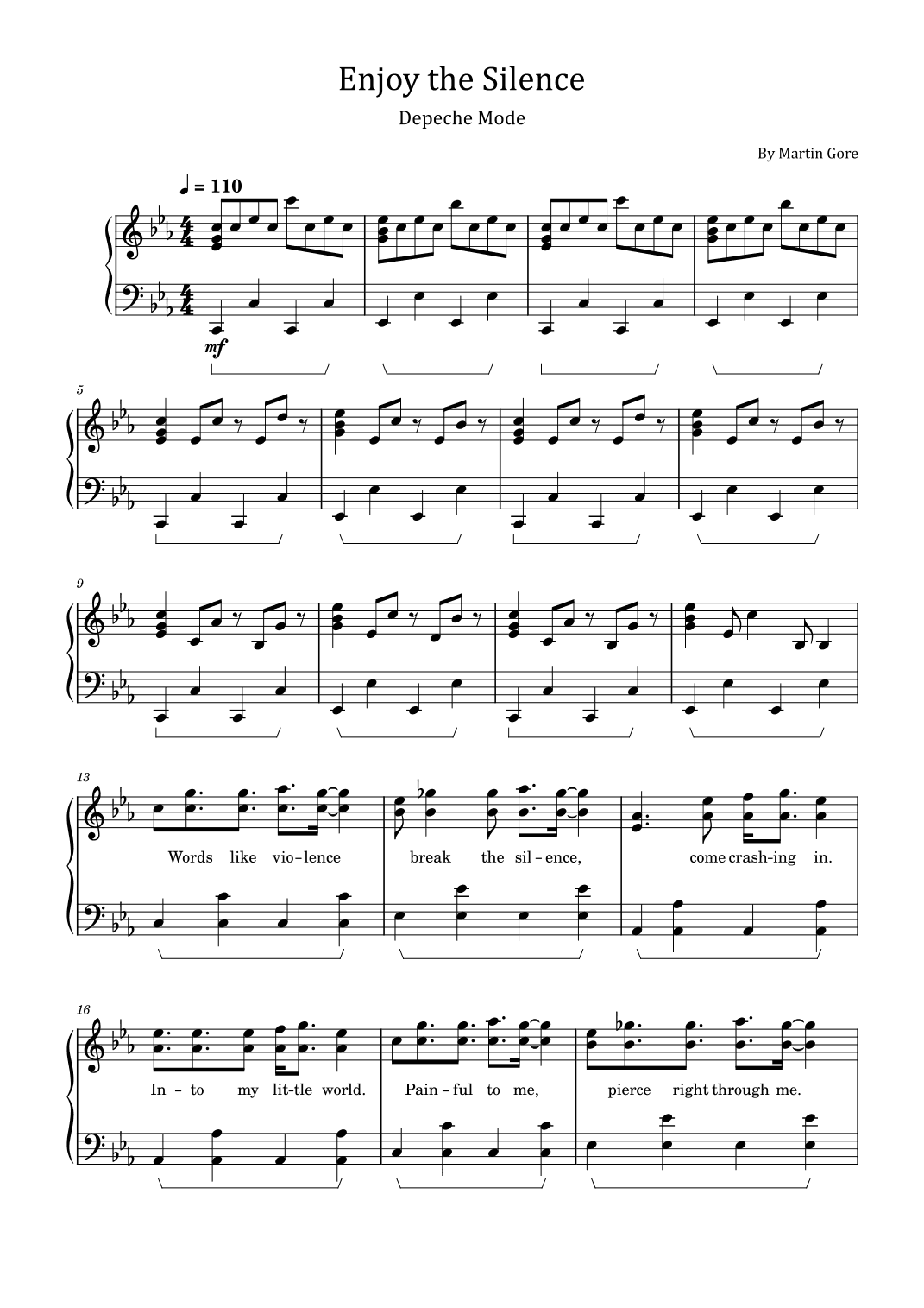 Enjoy The Silence (arr. poon)