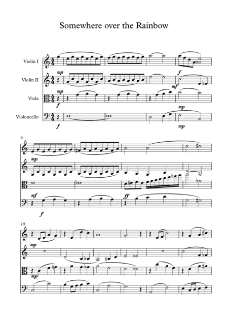 Over The Rainbow (from The Wizard Of Oz) (arr. Jay Heo)