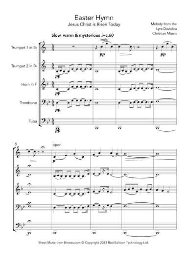 Easter Hymn (Jesus Christ is Risen Today) (arr. Christian Morris)