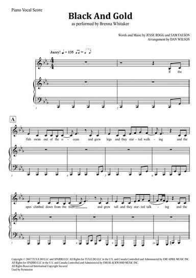 Black & Gold (arr. Dan Wilson)