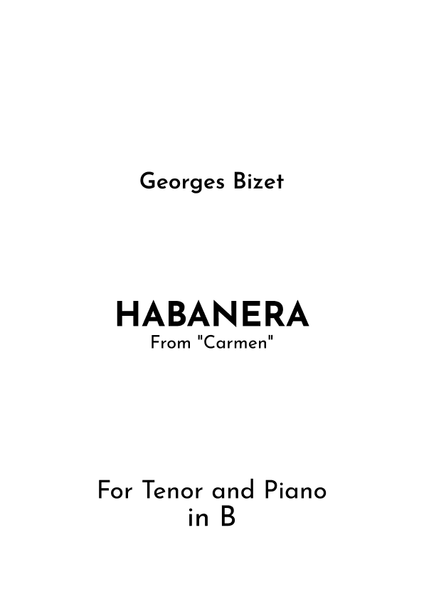 Habanera (arr. Jireh J.)