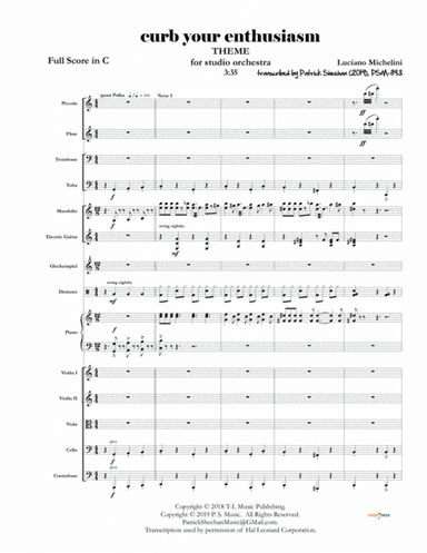 Frolic (theme From Curb Your Enthusiasm) (arr. Patrick Sheehan)
