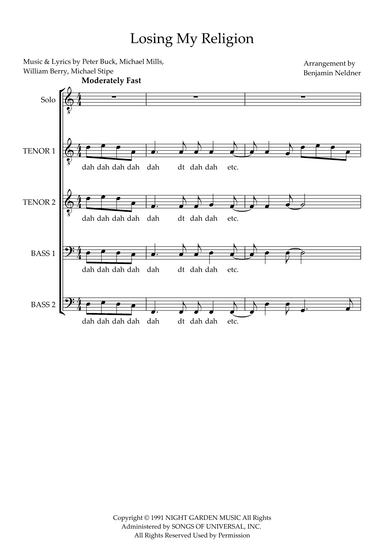Losing My Religion (arr. Benjamin Neldner)