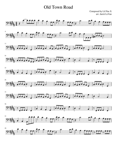 Old Town Road (remix) (arr. Jarett LeVan)