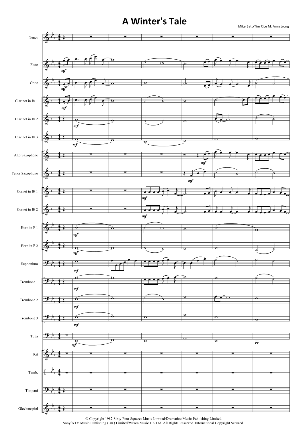 A Winter's Tale (arr. Mark Armstrong)