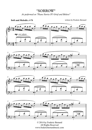 Sorrow (Bittersweet Solo Piano)