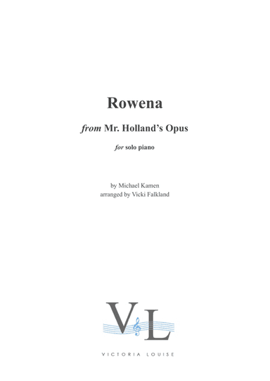 Rowena (arr. Vicki Falkland)