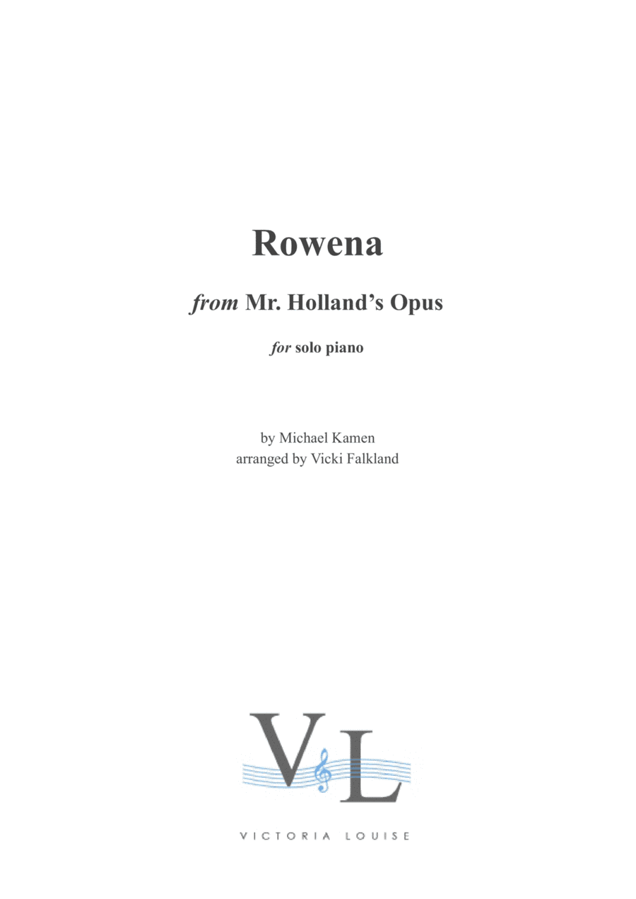 Rowena (arr. Vicki Falkland)