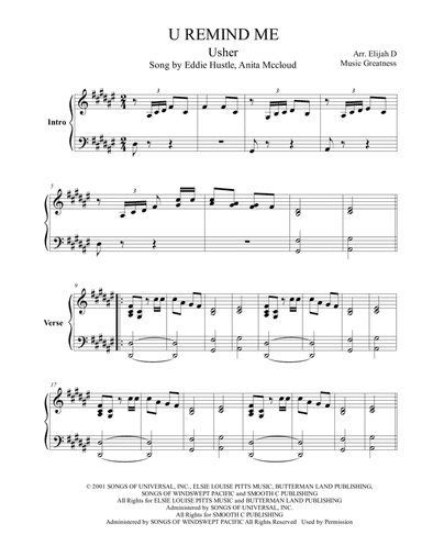U Remind Me (arr. Music Greatness)
