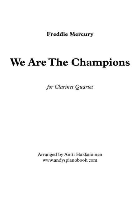 We Are The Champions (arr. Antti Hakkarainen)