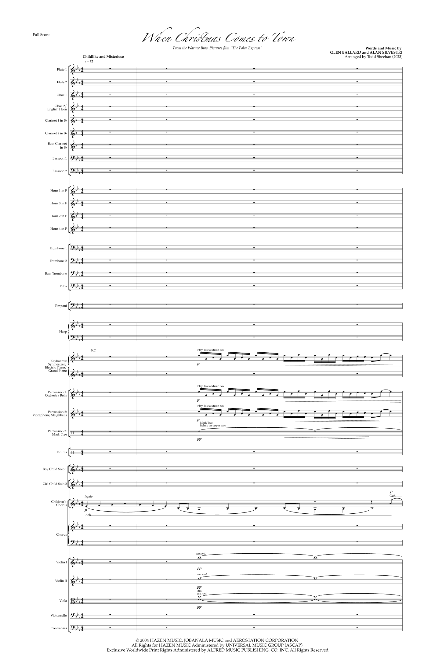When Christmas Comes To Town (arr. Todd Sheehan)