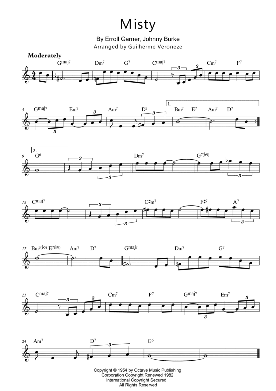 Misty (arr. Guilherme Veroneze)