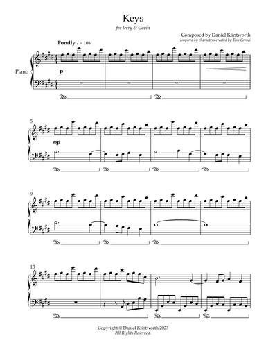 Keys (for Jerry & Gavin)