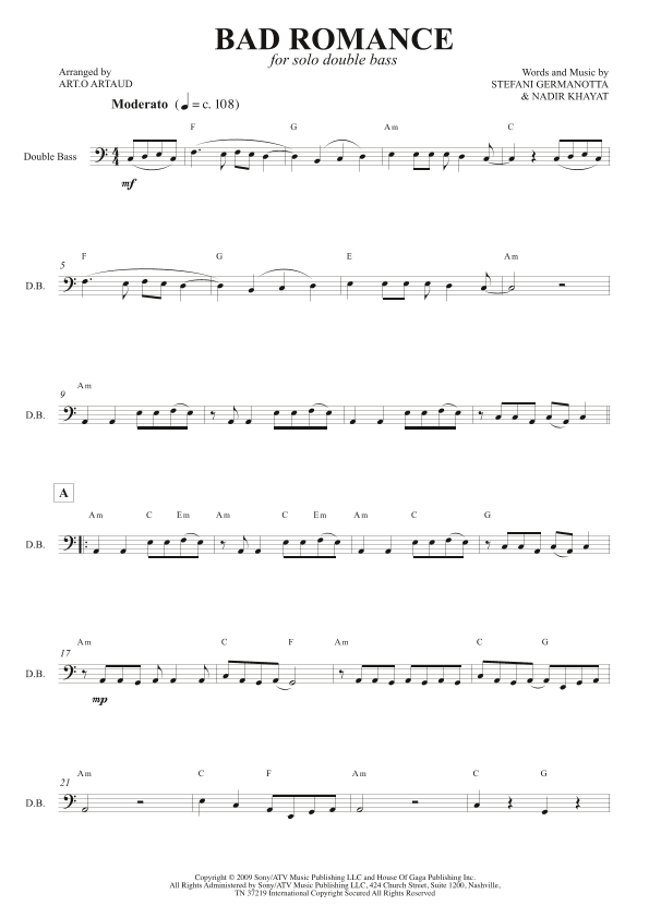 Bad Romance (arr. Art.o Artaud)